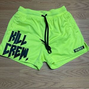 Kill Crew Bright Lime Athletic Shorts
